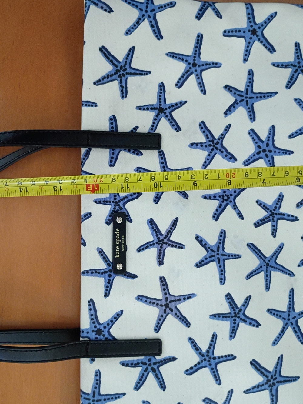 kate spade Dancing Starfish Bon Shopper Canvas Tote - Picture 4 of 12